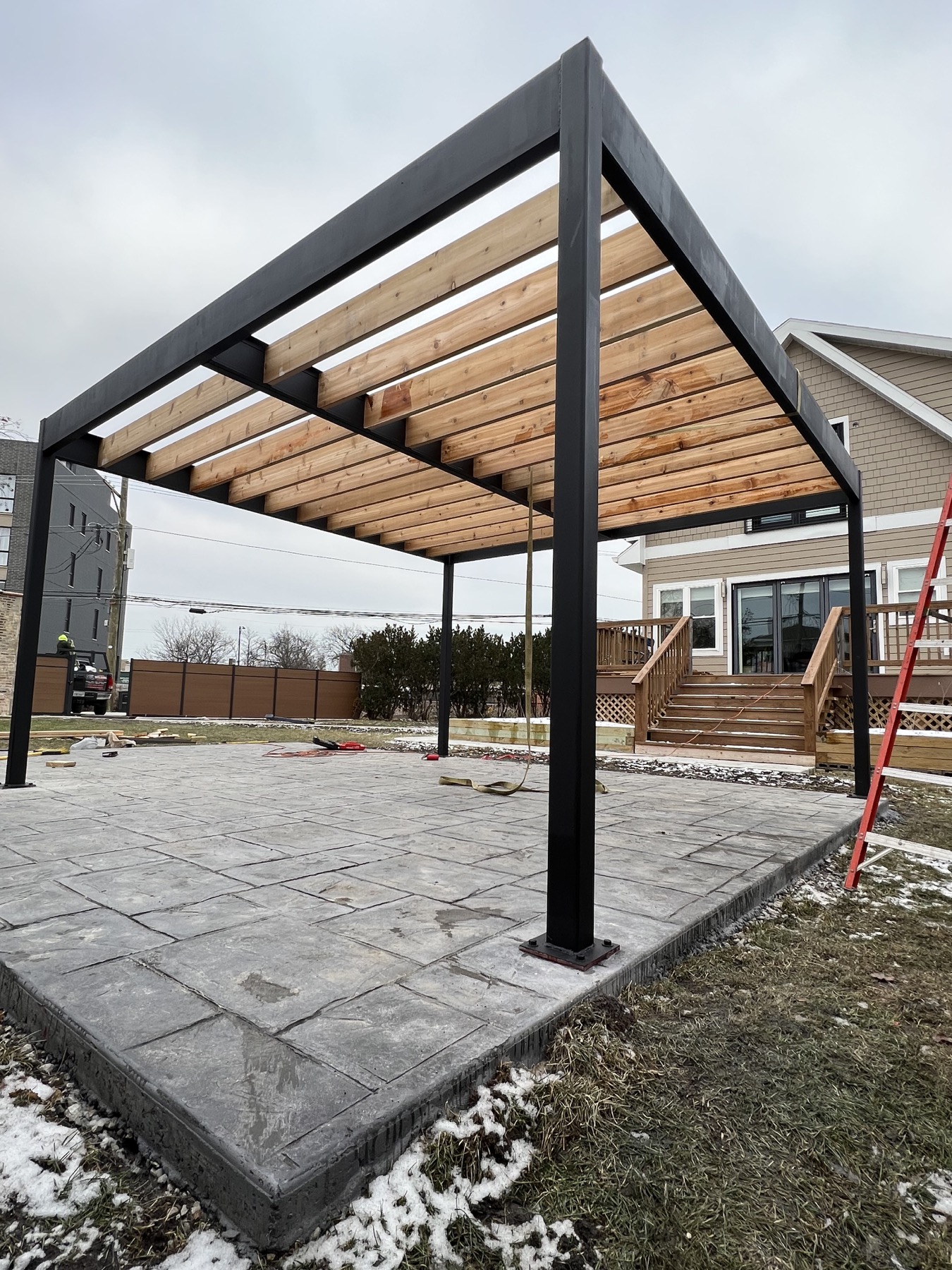 Recent steel porch and welding work by Brothers Welding Work